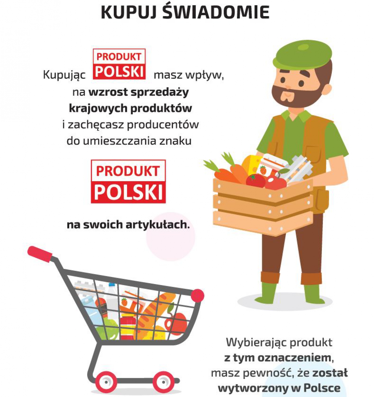 informacja graficzna o kampanii ministerstwa Produkt Polski