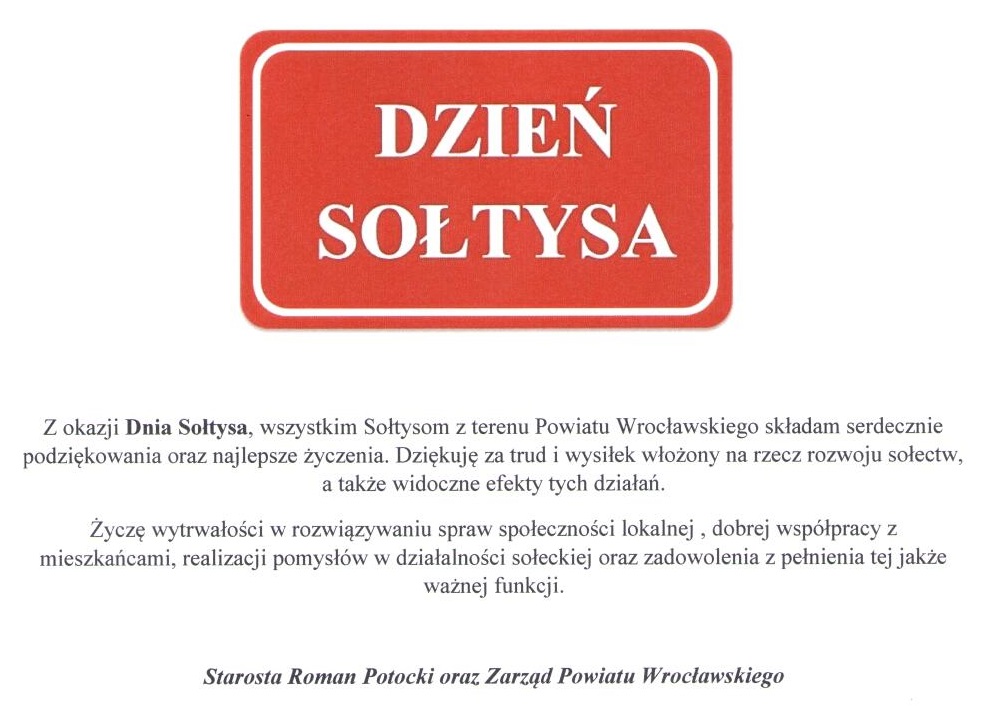 życzenia od starosty