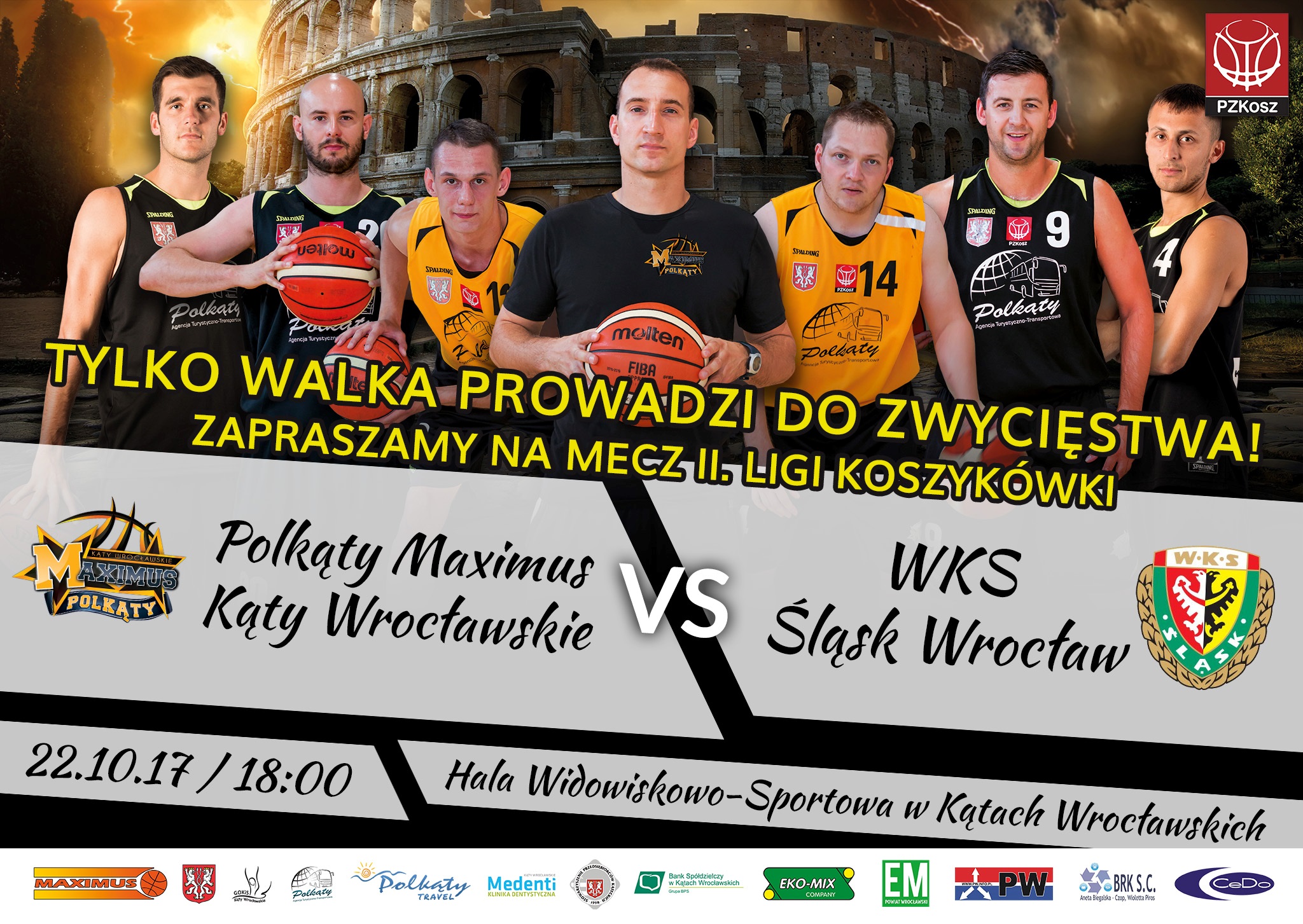 mecz koszykówki w niedzielę 22 października
