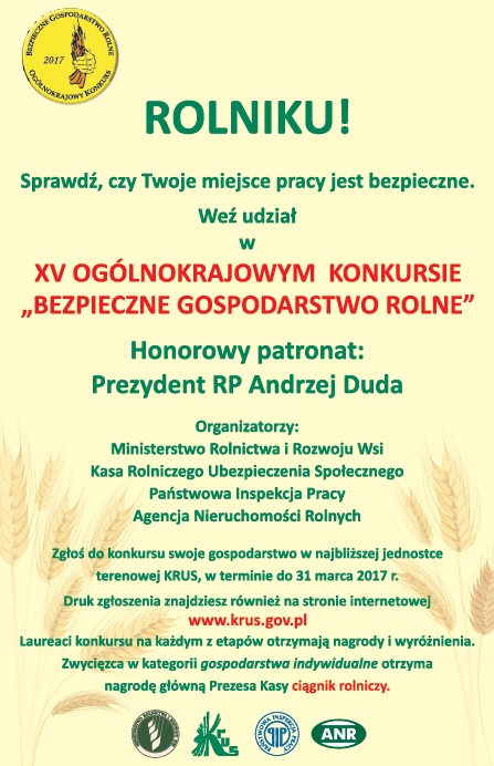 Plakat konkursu BGR 2017
