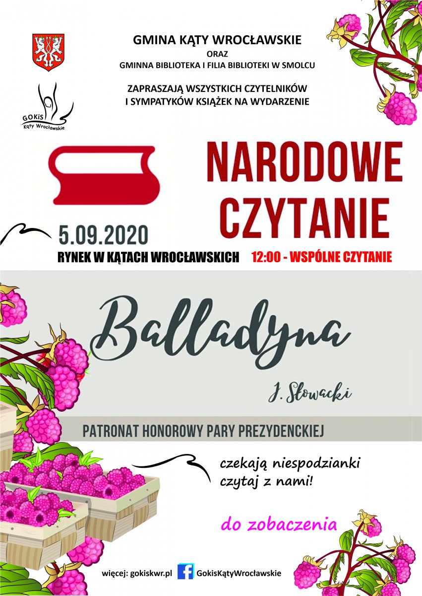 narodowe czytanie w dniu 5 września 2020 r.