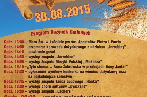 dożynki gminne - plakat