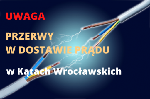 Przerwany przewód elektryczny, przepływa przez niego prąd